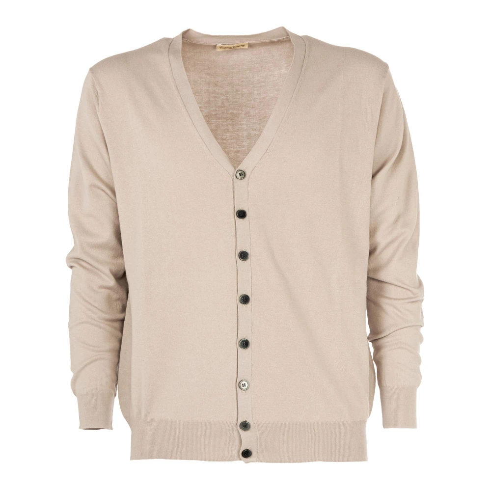Cashmere Company Heren V-Hals Cardigan Outlet Prijs Gray Heren