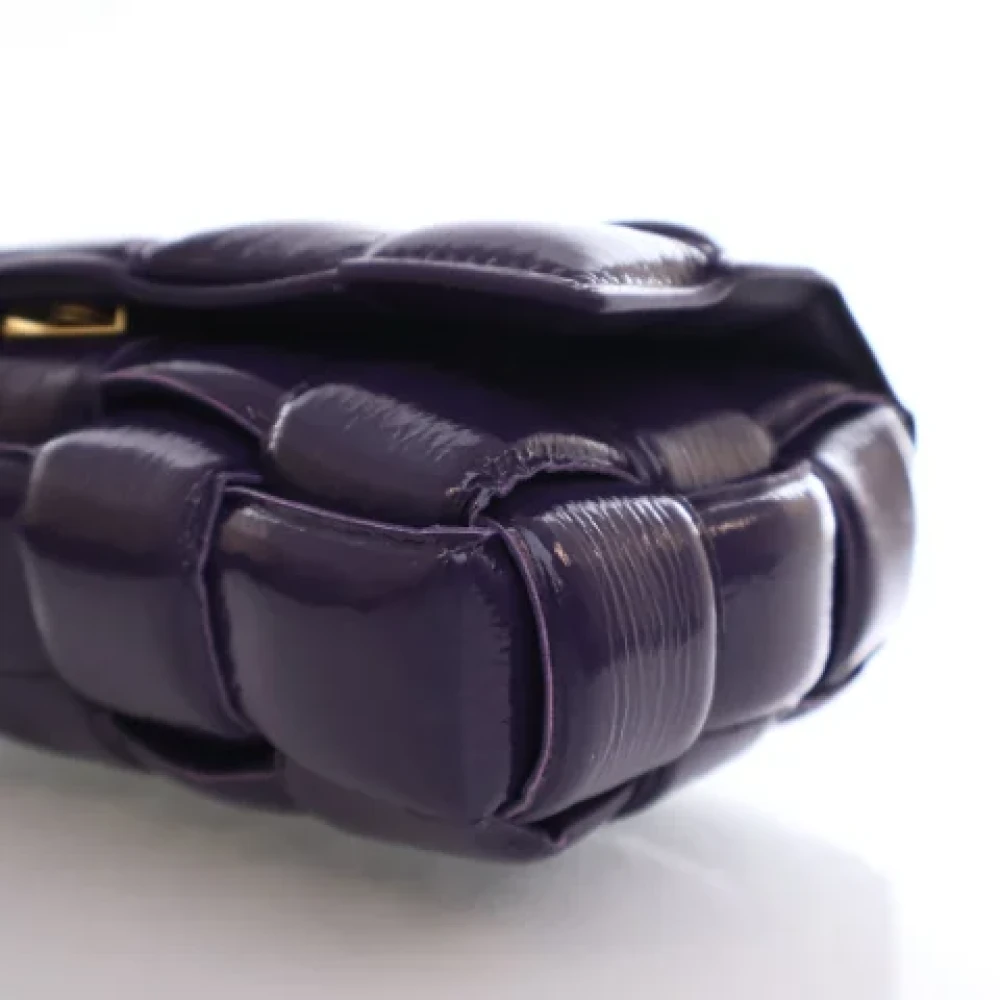 Bottega Veneta Vintage Pre-owned Leather shoulder-bags Purple Dames