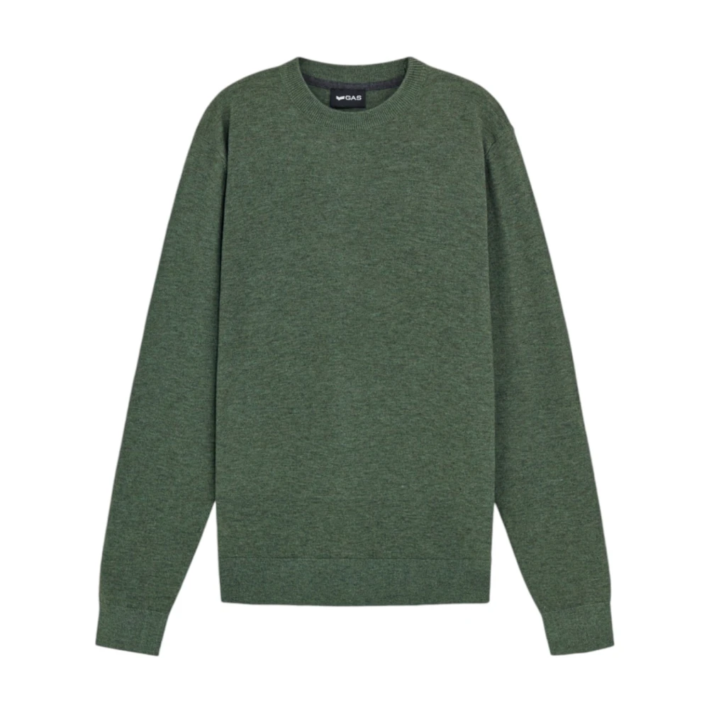 GAS Ronde hals trui Green Heren