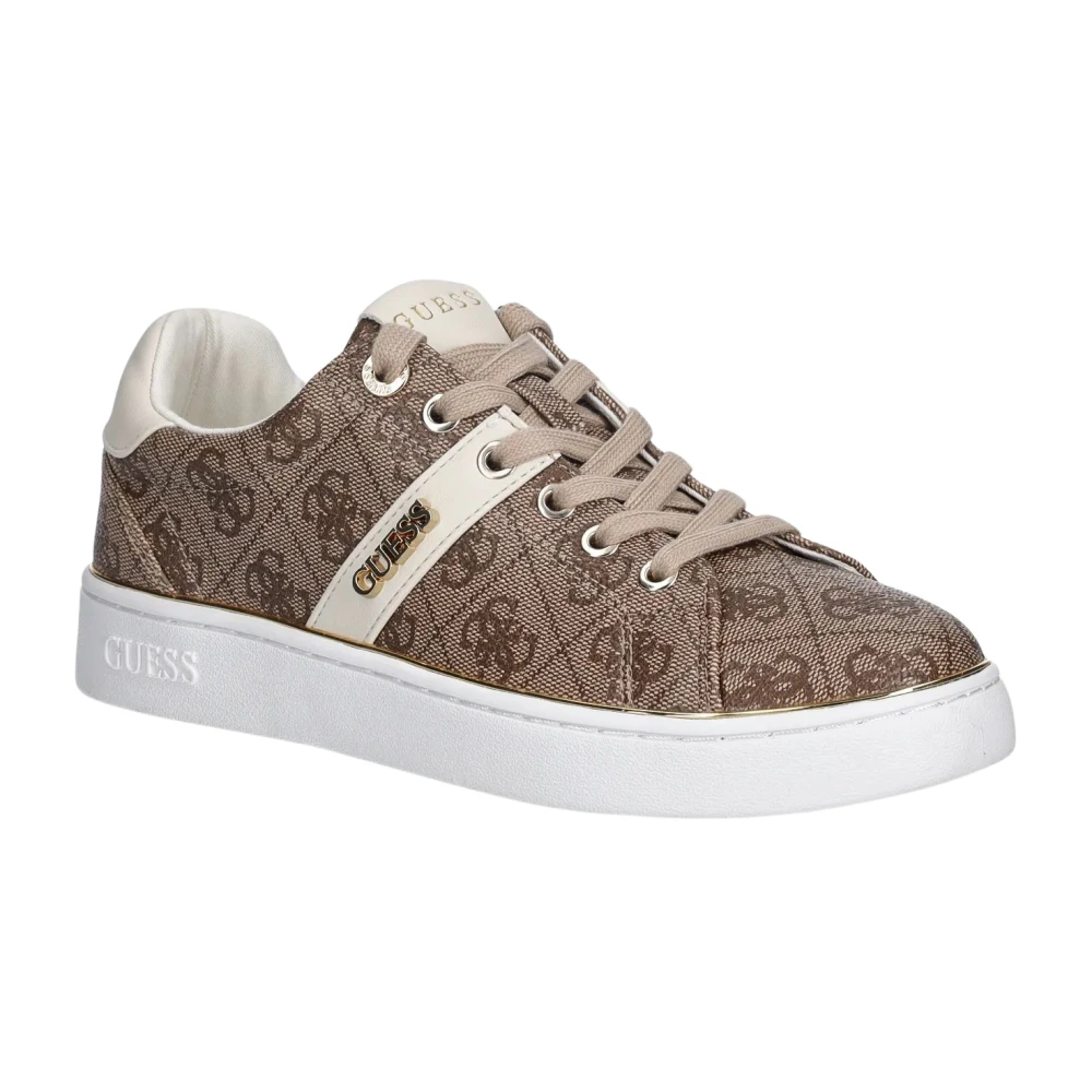 Guess , Sneakers, Female, Brown, 2 Uk, Britz 4G Sneaker