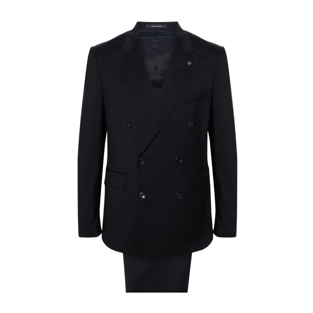 Tagliatore MultiColour Suit Set Blazer Broek Black Heren