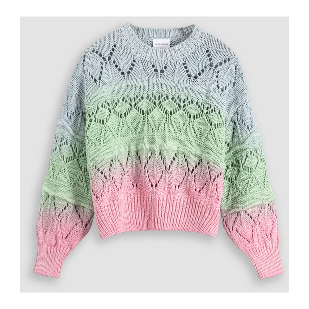 American Dreams Candy Ombre Katoenen Trui Multicolor Dames