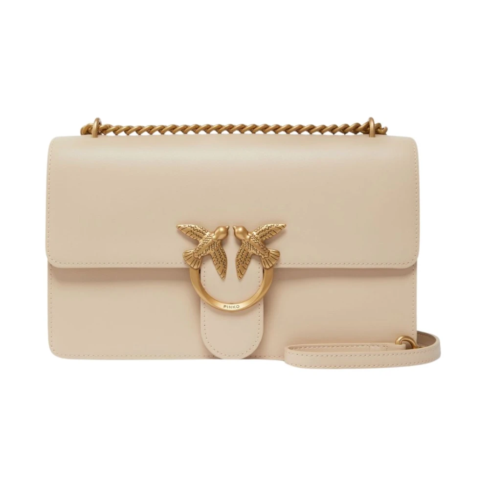 Pinko Stijlvolle Handtas voor Trendy Vrouwen Beige Dames