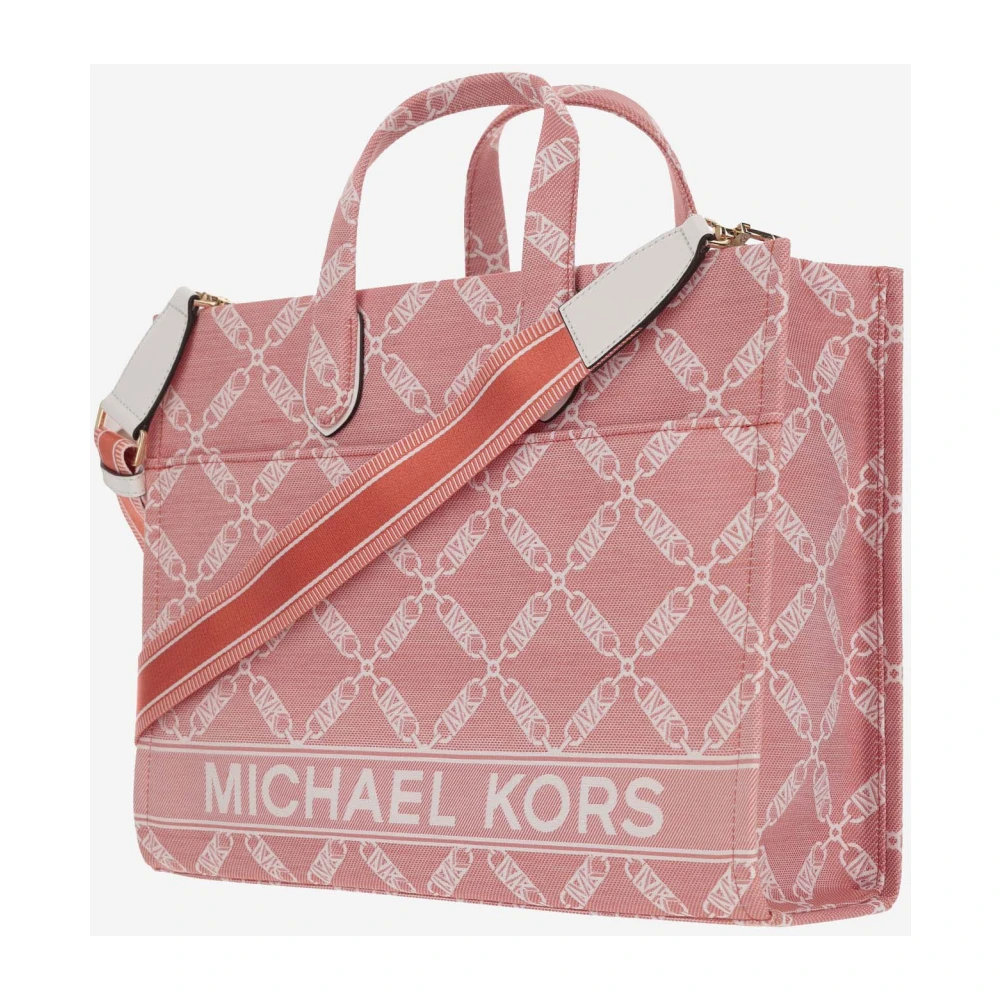 Michael Kors Canvas Tote Bag met Logodetails Red Dames