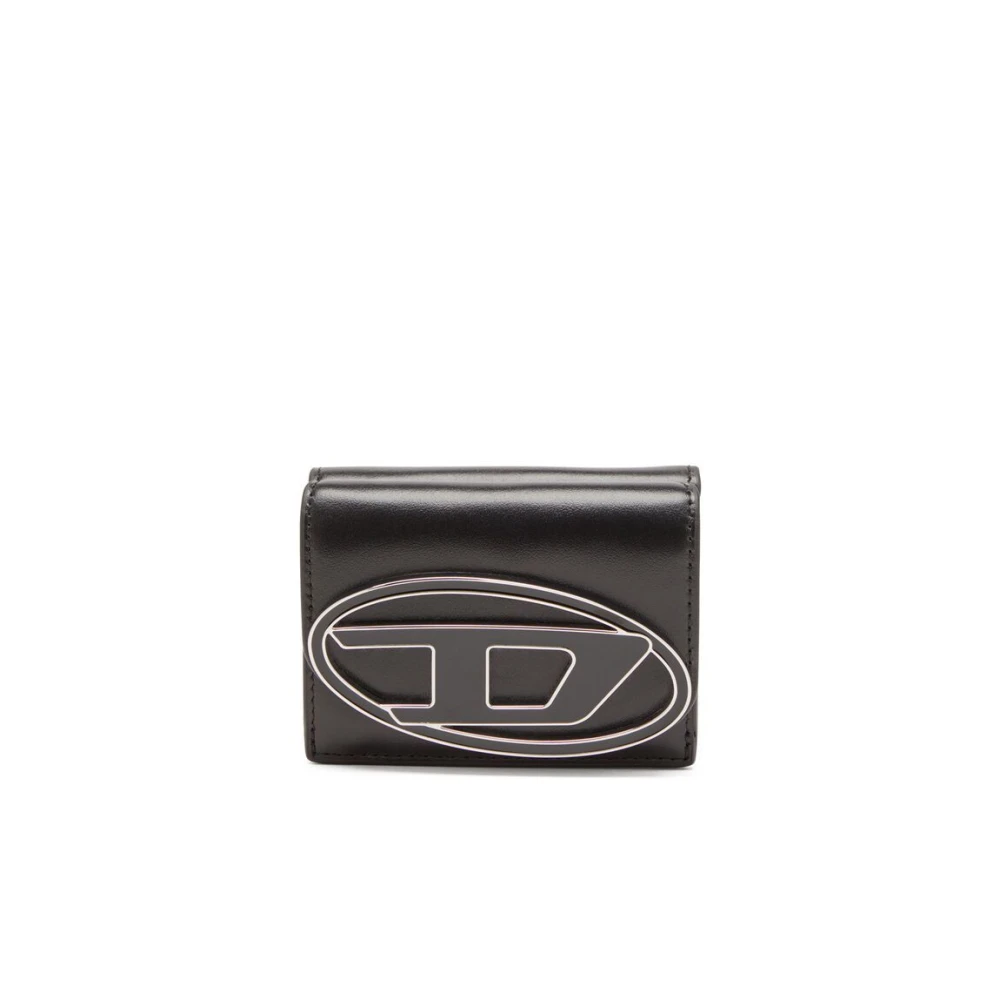 Diesel Women's Black Wallets & Cardholders, One Size, 1Dr Tri Fold Coin Xs Ii