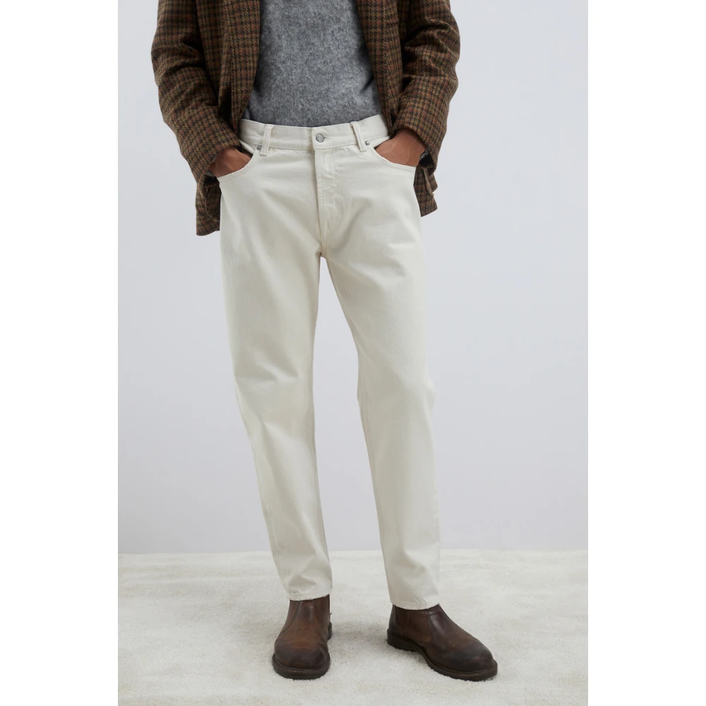 Roy Roger's Stijlvolle Carrot Fit Denim Jeans White Heren