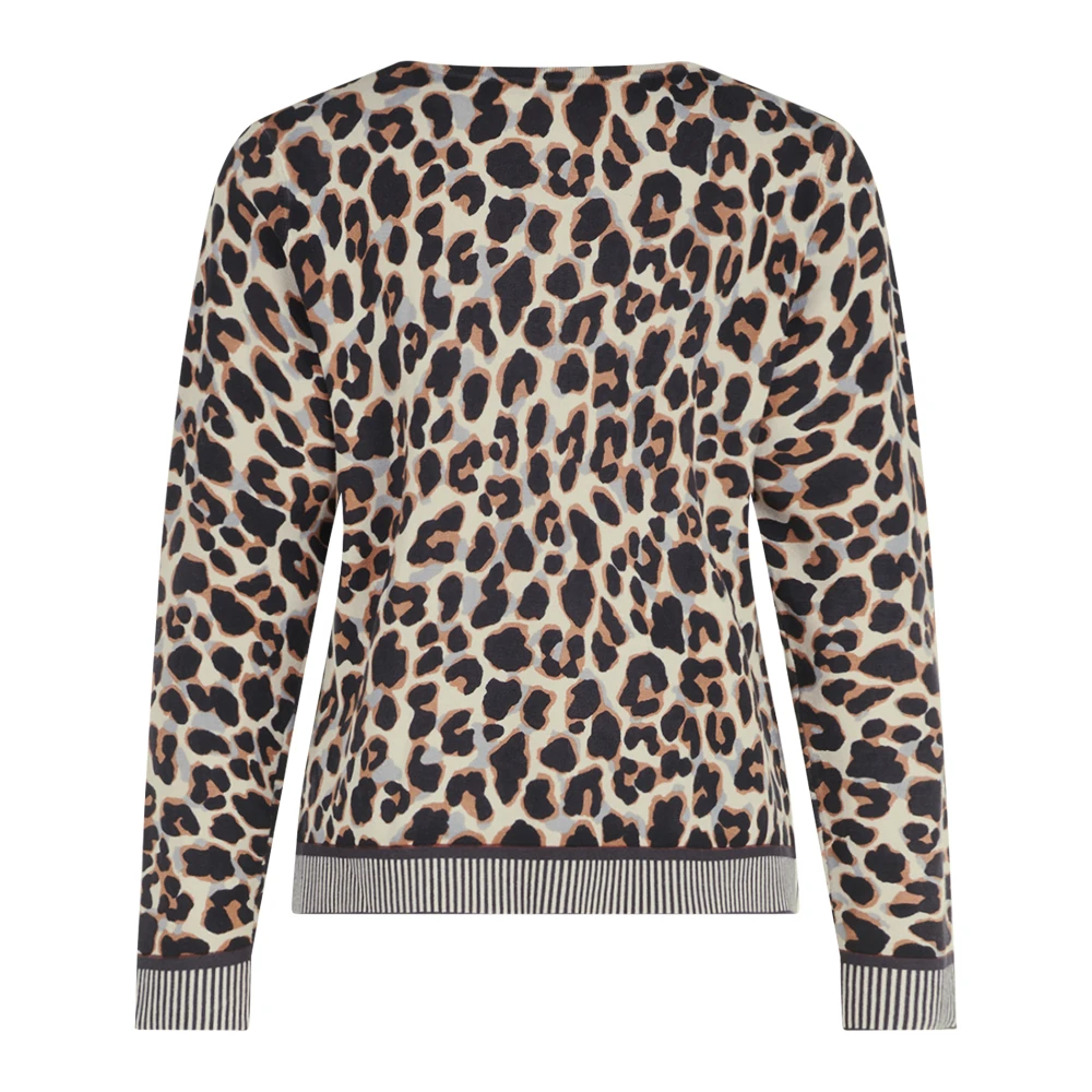 Betty Barclay Cardigan met dierenprint en rits Multicolor Dames