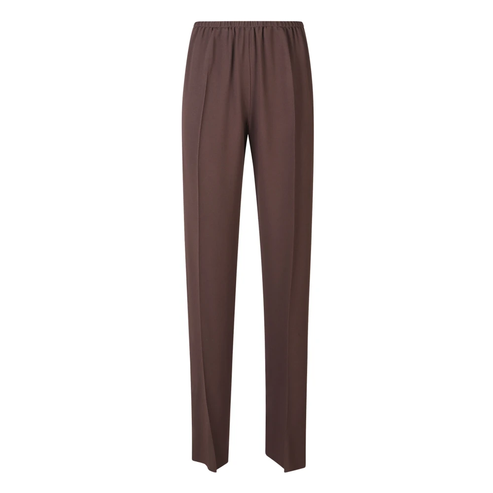 Forte Forte Women's Brown Wide Trousers, S, Envers Satin Matte Regular Pant
