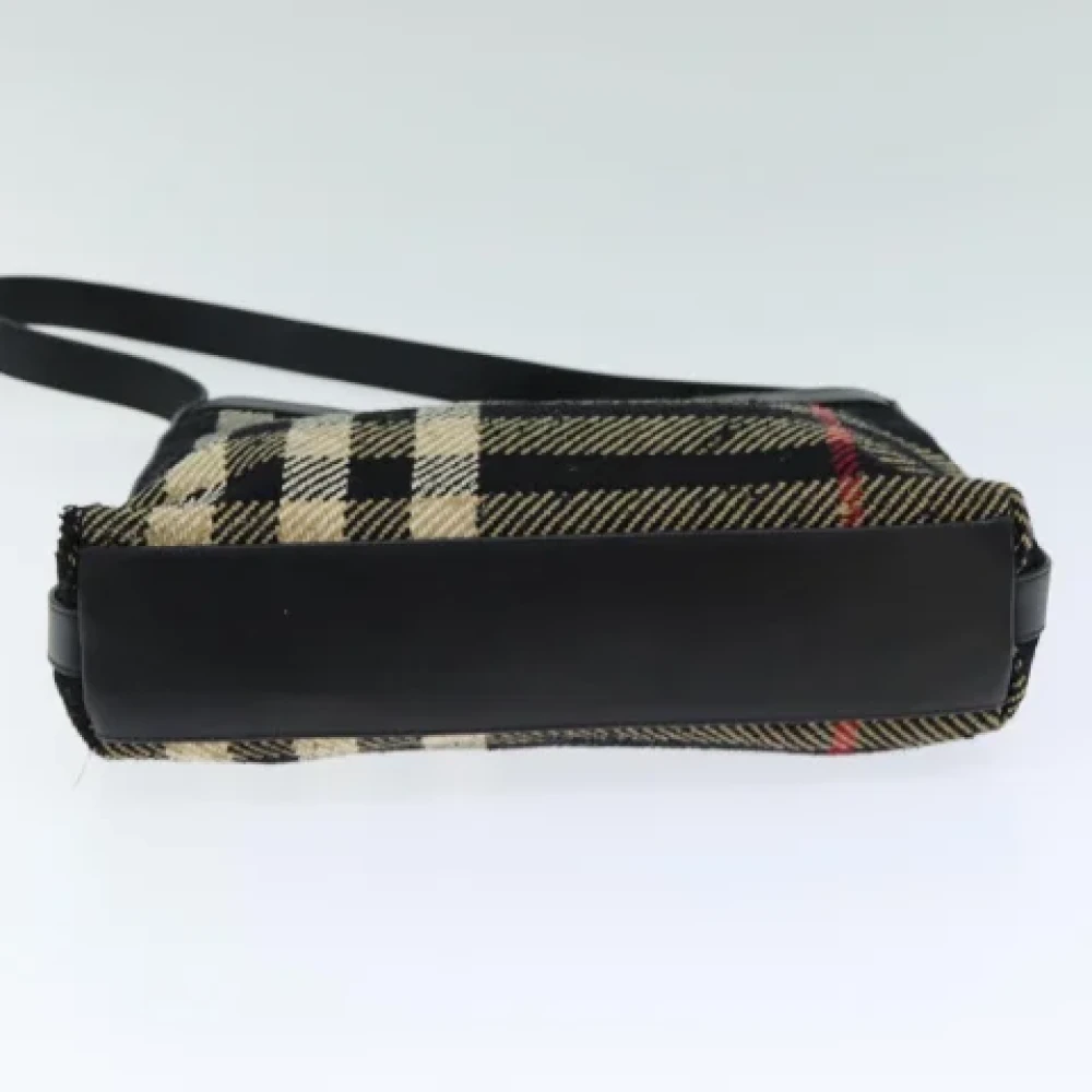 Burberry Vintage Pre-owned Canvas shoulder-bags Black Dames
