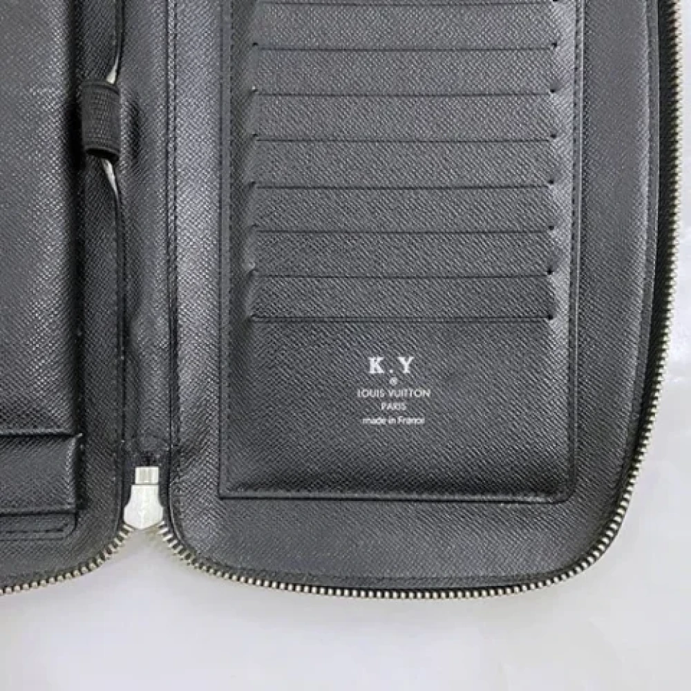 Louis Vuitton Vintage Pre-owned Leather wallets Black Heren