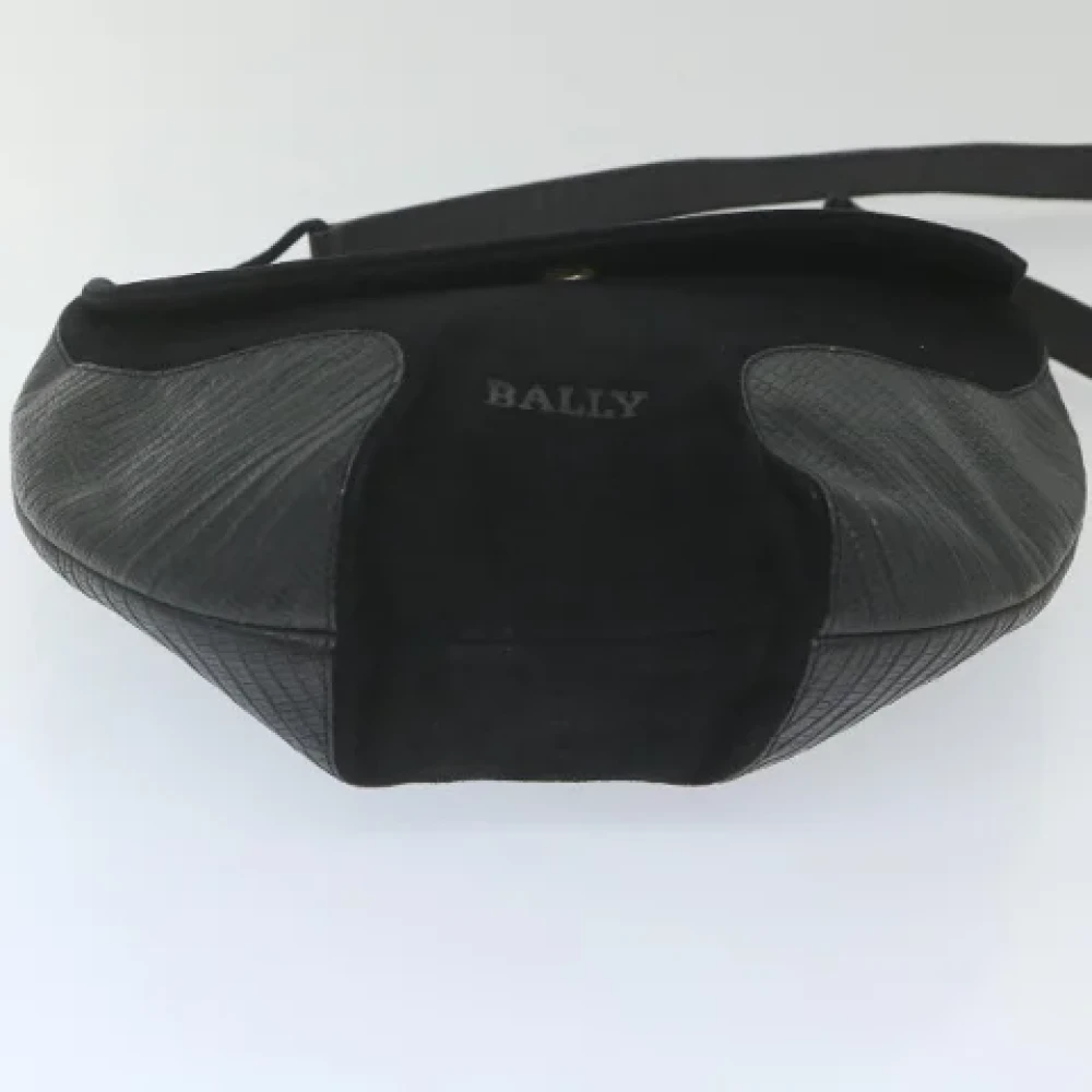 Bally Pre-owned Suede shoulder-bags Black Dames