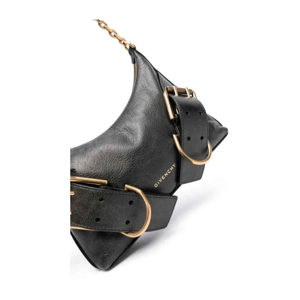Givenchy Zwarte kalfsleren schoudertas Black Dames
