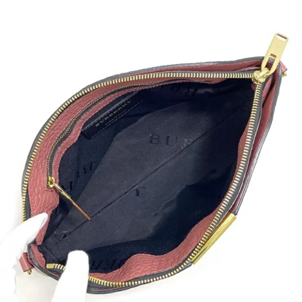 Burberry Vintage Pre-owned Leather shoulder-bags Pink Dames