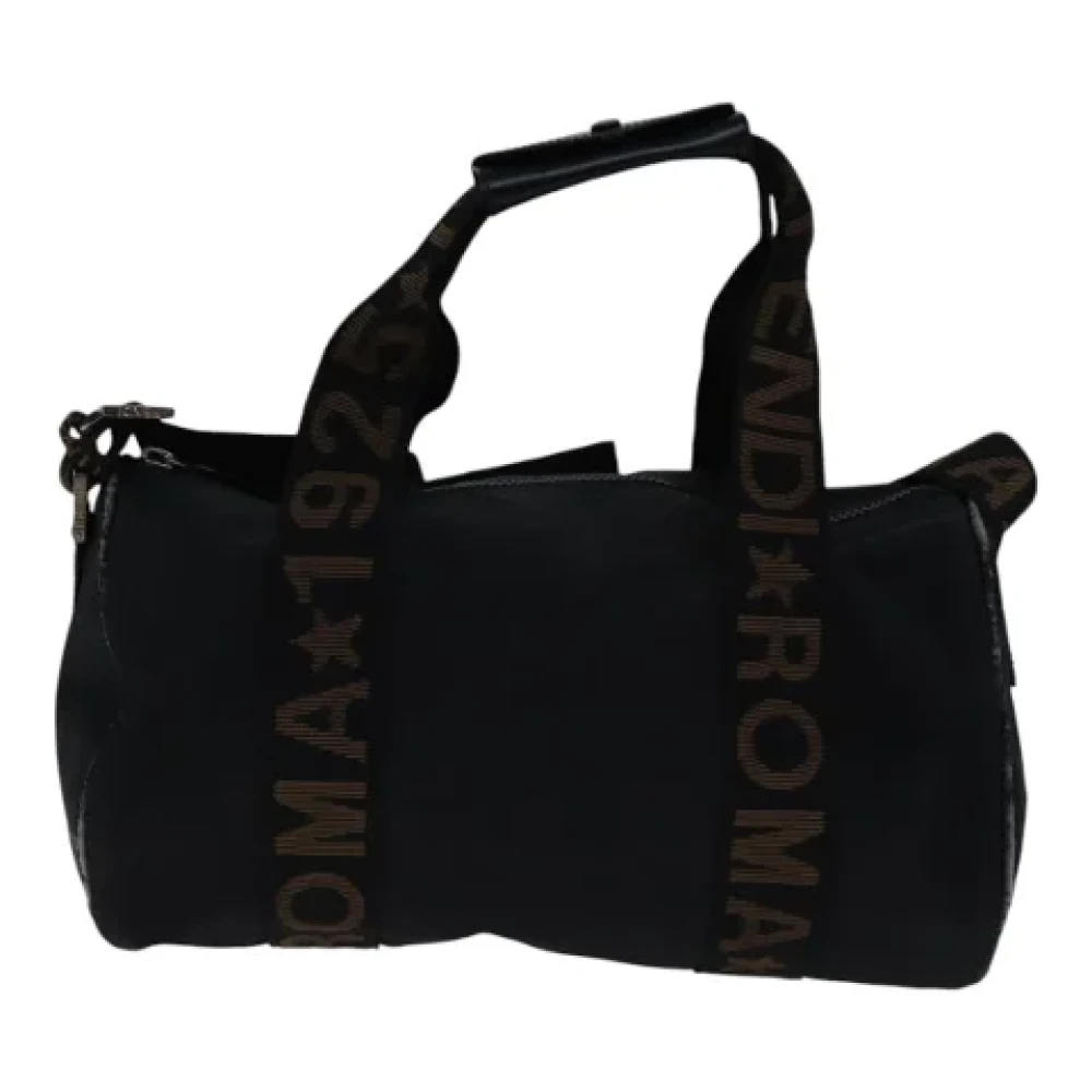 Fendi Vintage Pre-owned Nylon travel-bags Black Dames