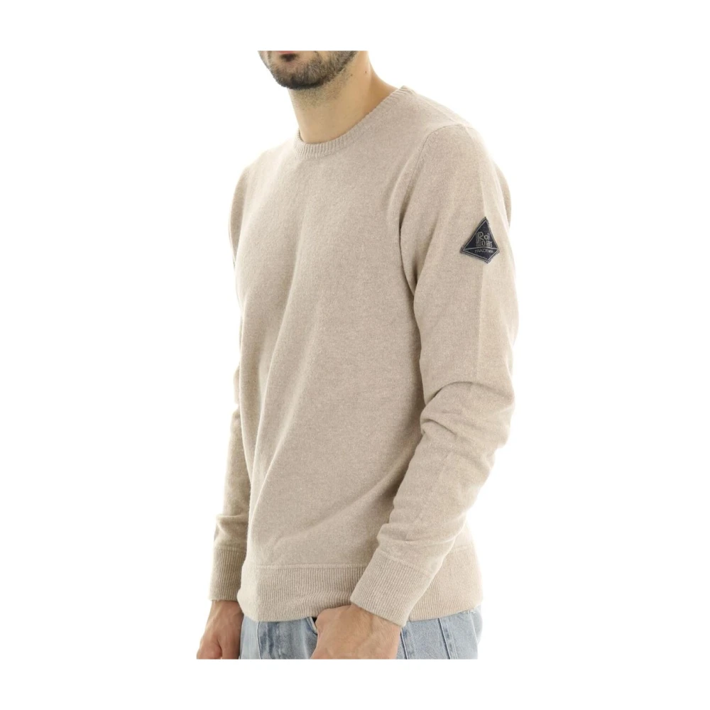 Roy Roger's Ronde Hals Trui Beige Heren