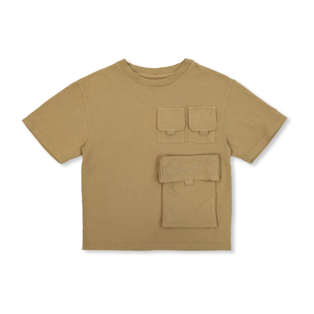 Jacquemus T-shirt med fickor Green, Unisex