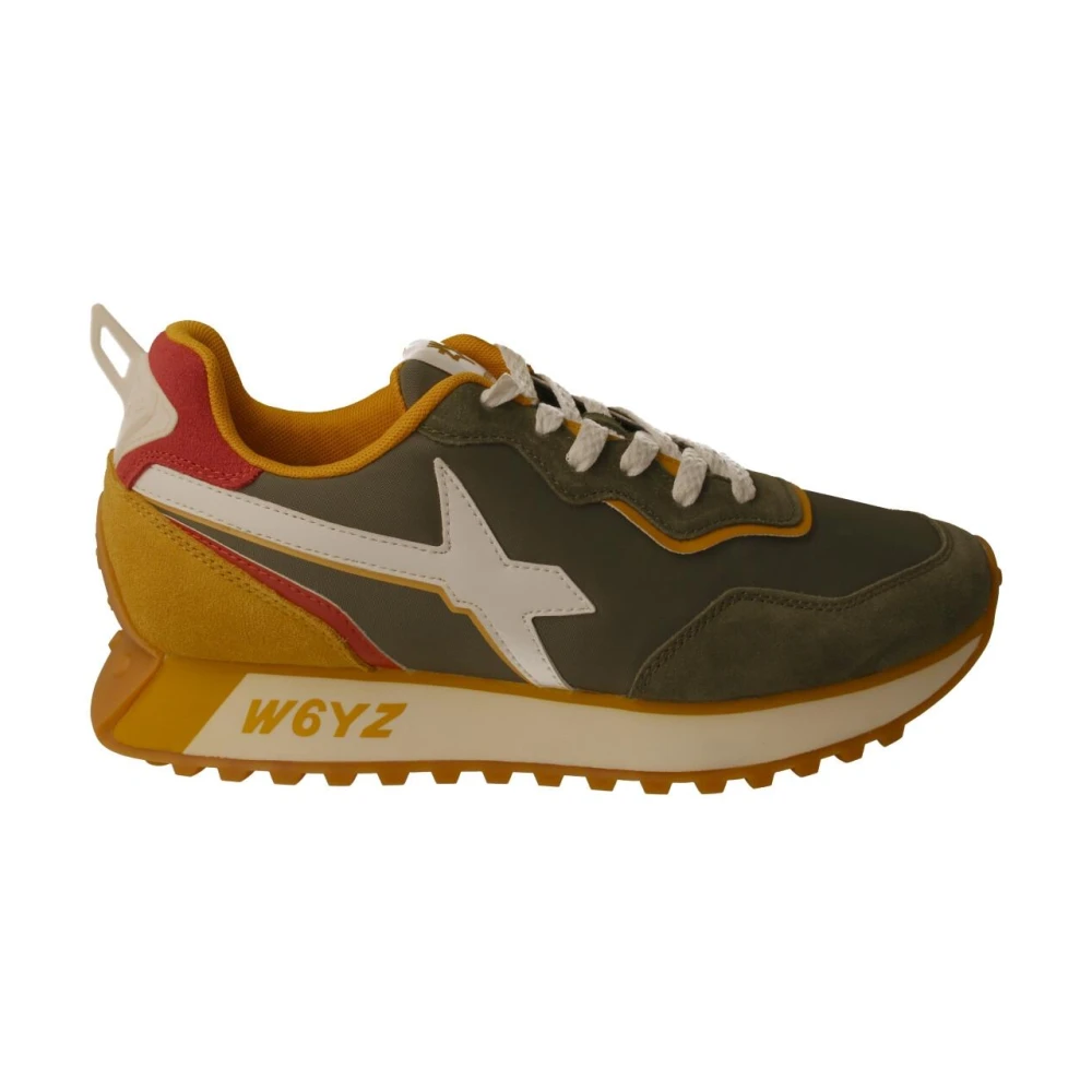 W6yz Men's Multicolor Shoes, Male,, Green Trainers For Men Size 6 Uk
