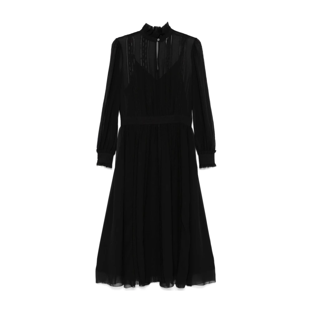 Ralph Lauren Midi Jurk Black Dames