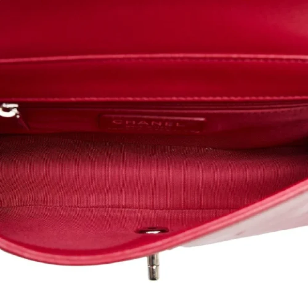 Chanel Vintage Pre-owned Leather shoulder-bags Red Dames