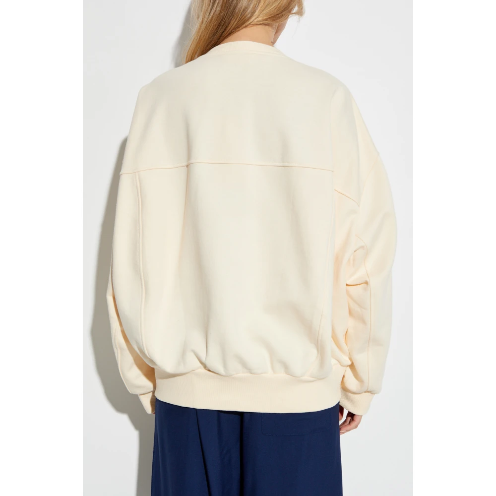 Marni Sweatshirt met logo Beige Dames