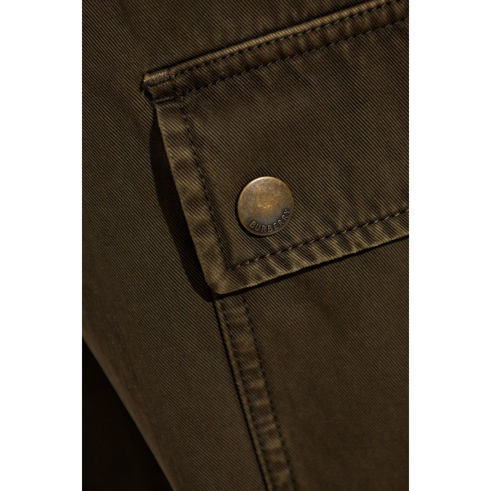Burberry Straight leg jeans Green Heren