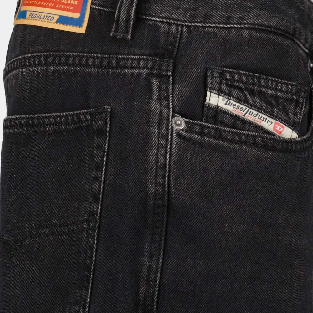 Diesel Zwarte D-Macro Jeans Lente-Zomer 2025 Black Heren