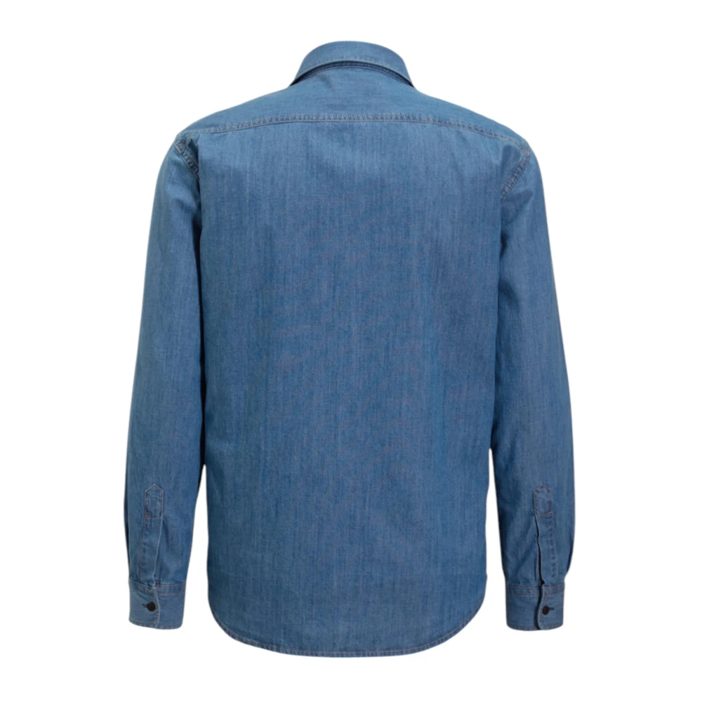 Replay Lange mouwen shirt Blue Heren