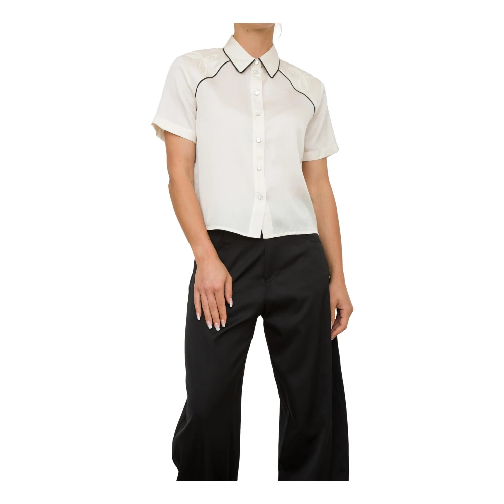 Pinko Women's White Shirts, S, Shirt