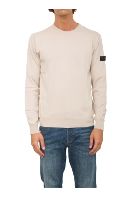 Beige Stickad Tröja