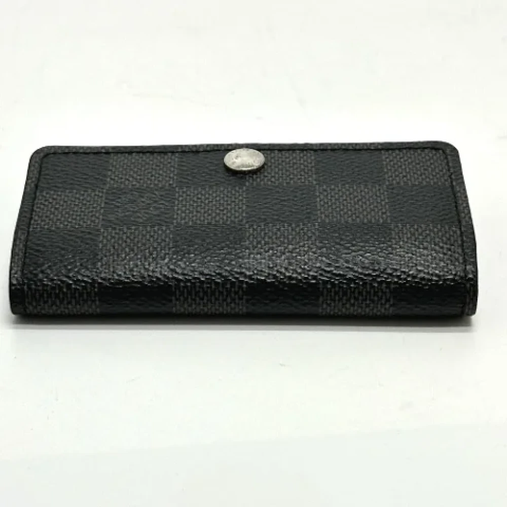 Louis Vuitton Vintage Pre-owned Canvas key-holders Black Dames