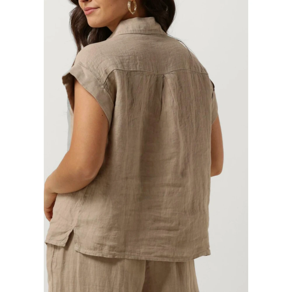 Nukus Elegante Milla Blouse Beige Dames