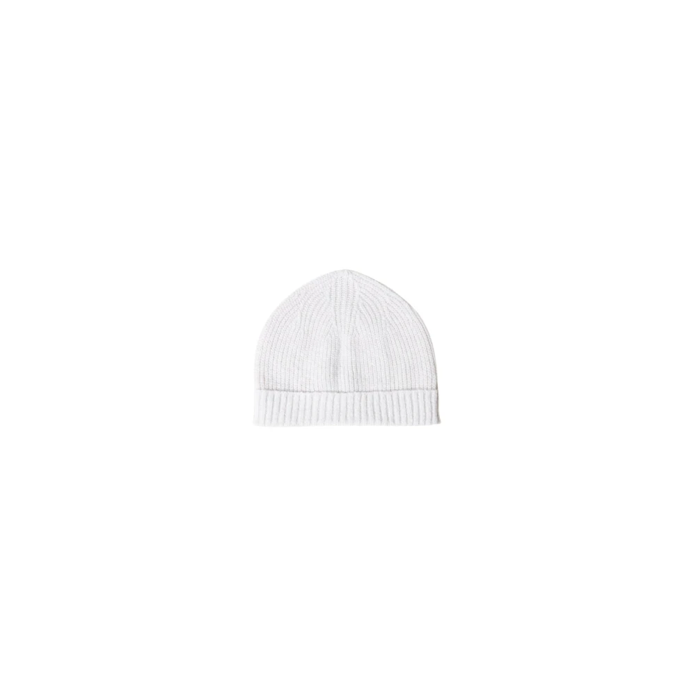 PESERICO Wol en kasjmier muts White Unisex
