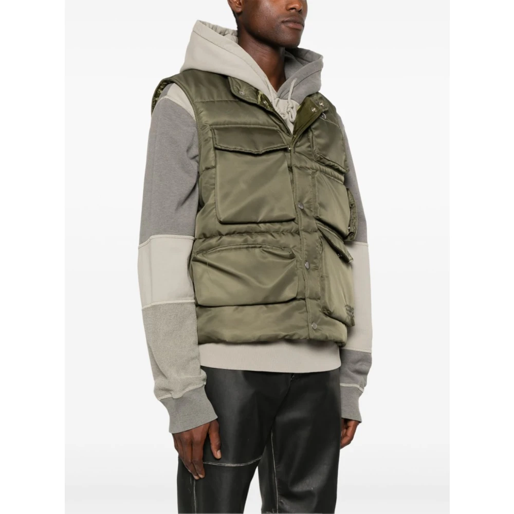 MM6 Maison Margiela Gewatteerd Cargo Vest Green Heren