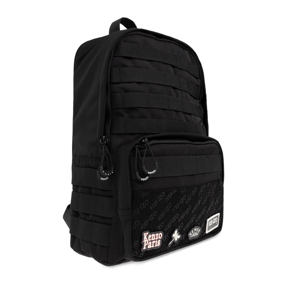 Kenzo Rugzak met patches Black Heren