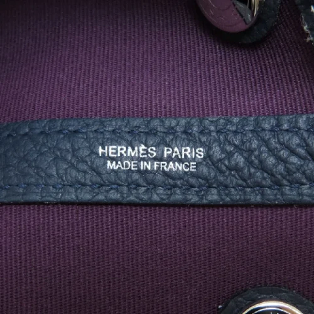 Hermès Vintage Pre-owned Canvas handbags Purple Dames