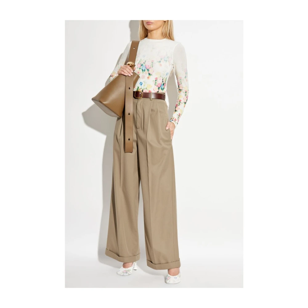 Loewe Bloemenprint T-shirt en Polo Multicolor Dames