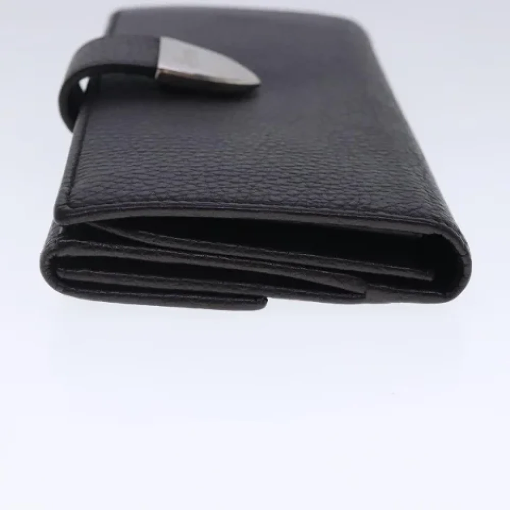 Gucci Vintage Pre-owned Leather wallets Black Dames