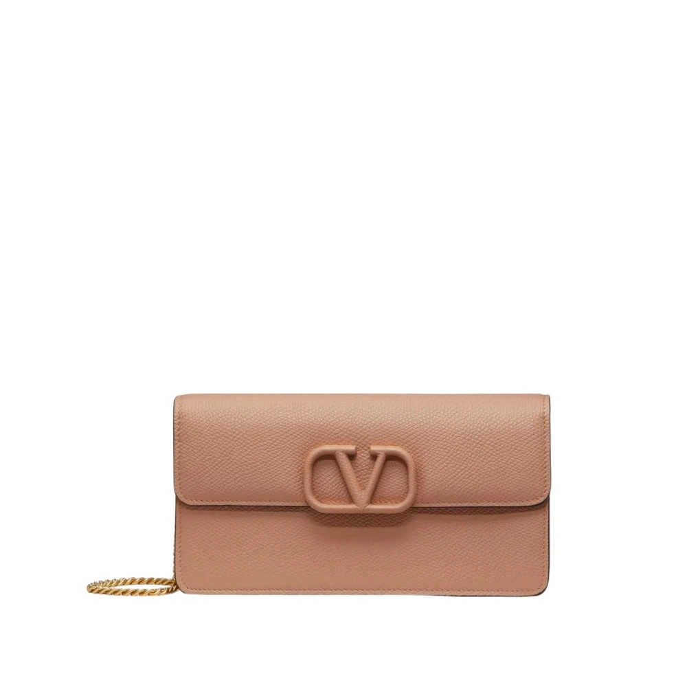 Valentino Garavani Donna Rosa - Portafoglio Vlogo Signature Con Catena - Bags - One Size