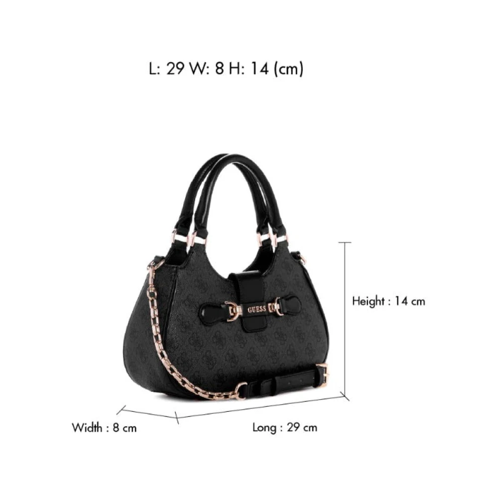 Guess Kleine Schoudertas met Kolenlogo Black Dames