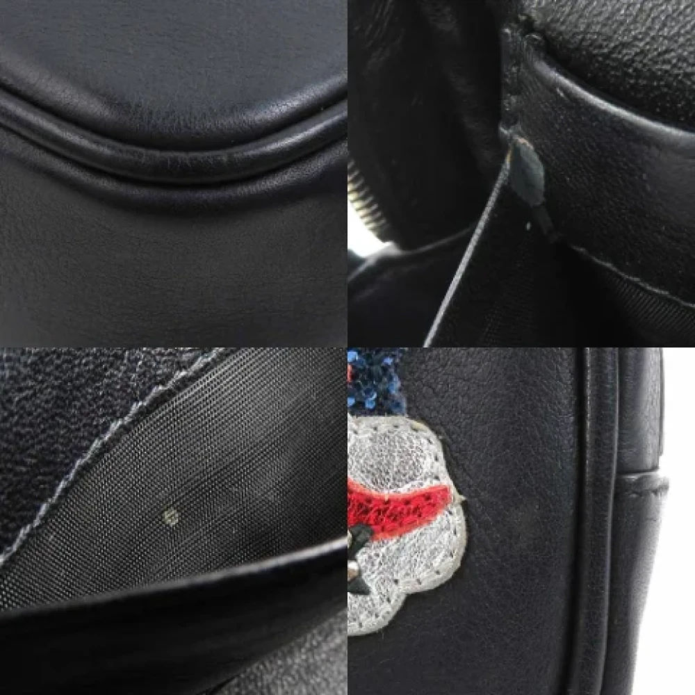 Saint Laurent Vintage Pre-owned Leather shoulder-bags Black Dames
