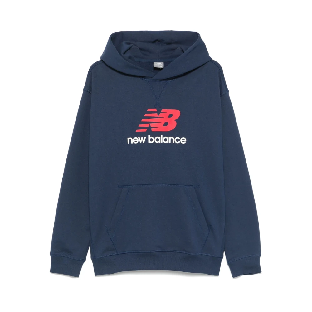 New Balance Navy Blue Sweatshirt met Zak Blue Heren