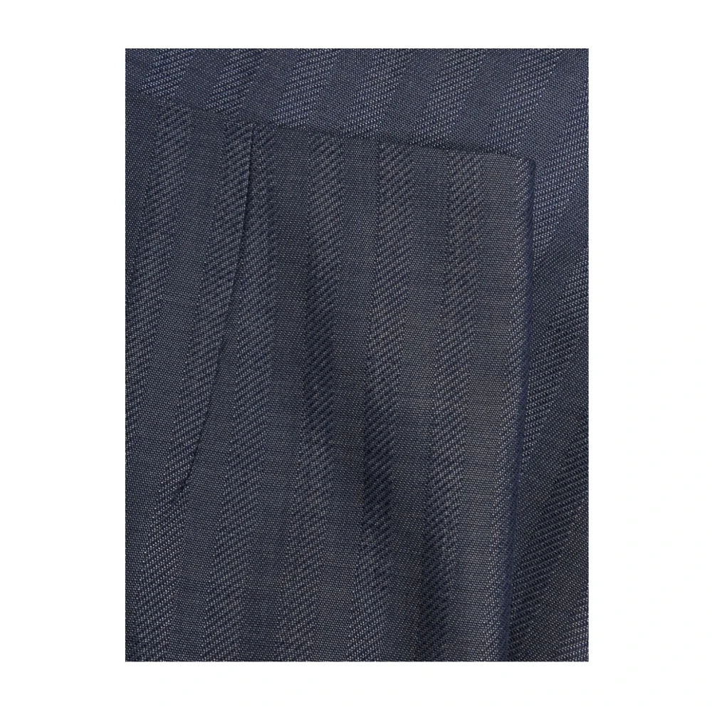 ETRO Blauwe Midi Rok Blue Dames