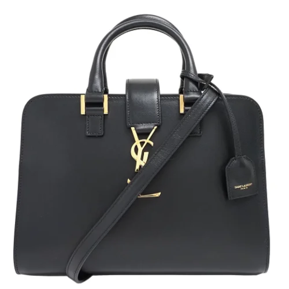 Yves Saint Laurent Vintage Pre-owned Leather handbags Black Dames