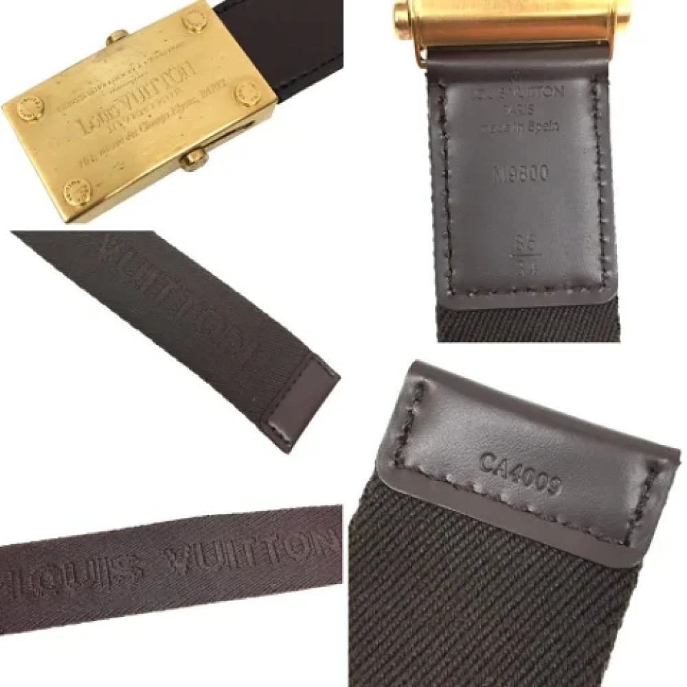 Louis Vuitton Vintage Pre-owned Canvas belts Brown Dames