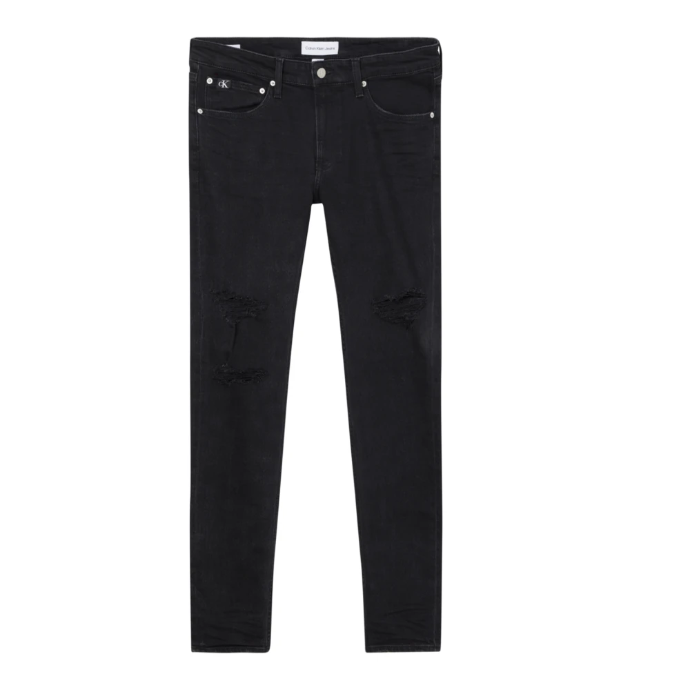 Calvin Klein Men's Black Skinny Fit Trousers - Slim Fit Jeans - W33 - Jeans
