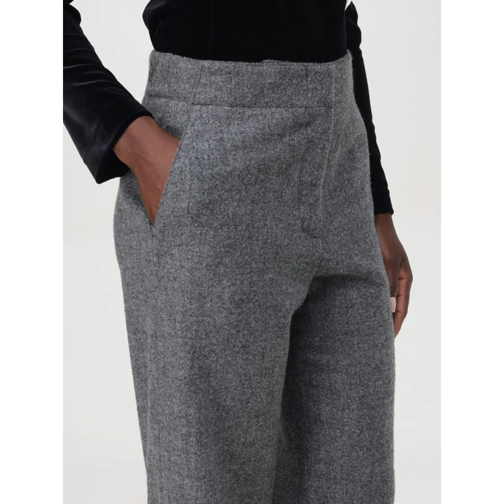 Emporio Armani Stijlvolle Broeken voor Mannen Gray Dames