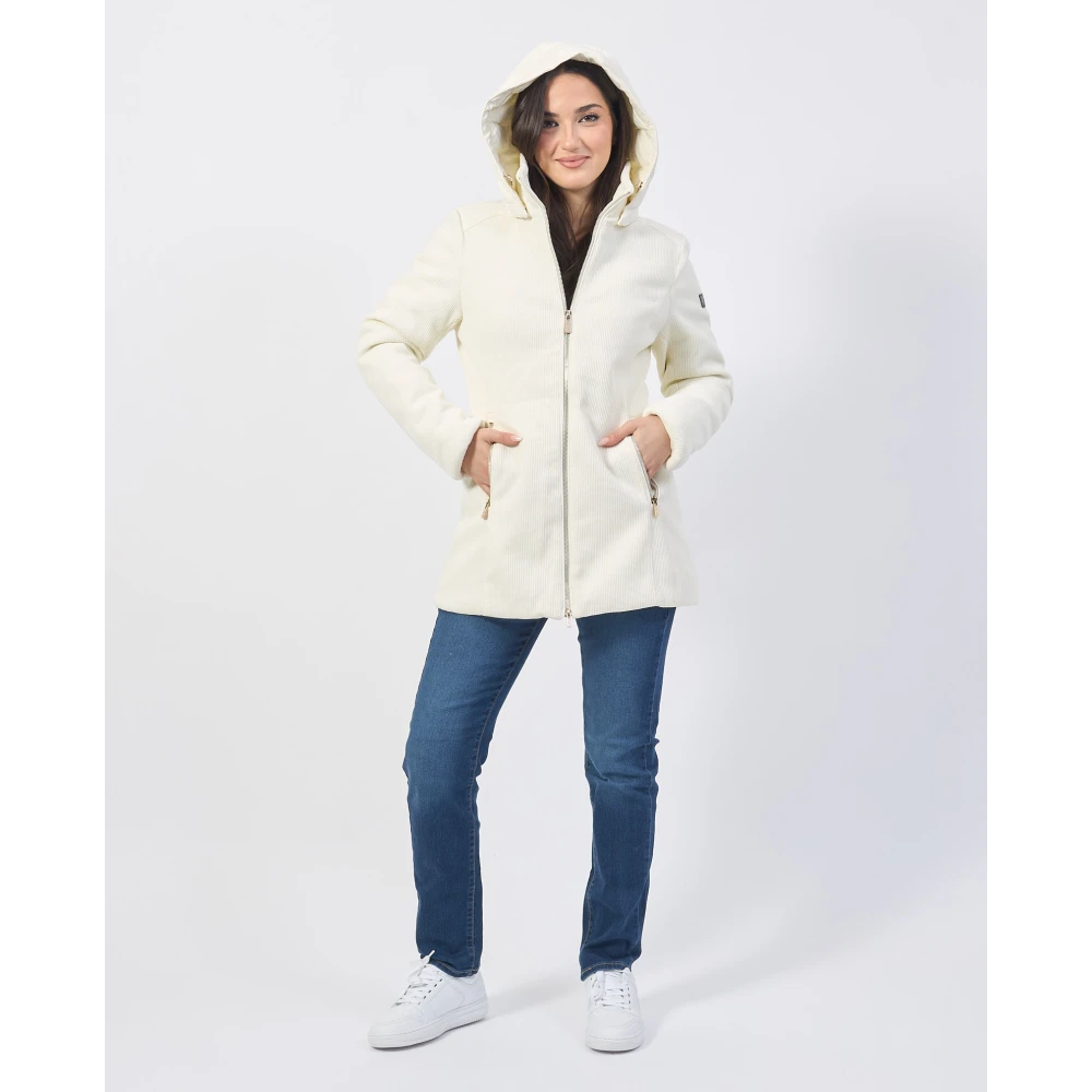 YES ZEE Stijlvolle Jassen Collectie White Dames