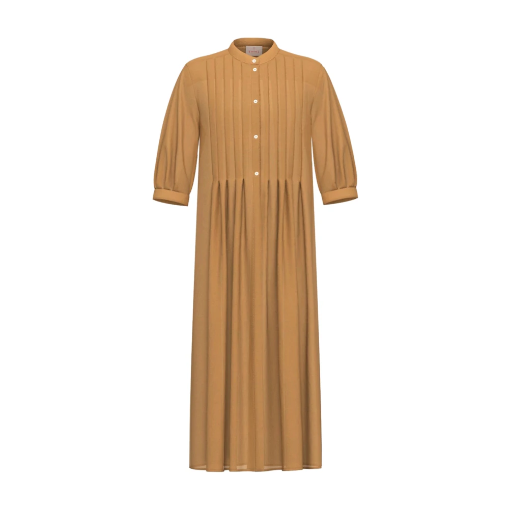 Marella Women's Brown Emme Chemisier Dress - Shirt Dresses - Xl - Dresses