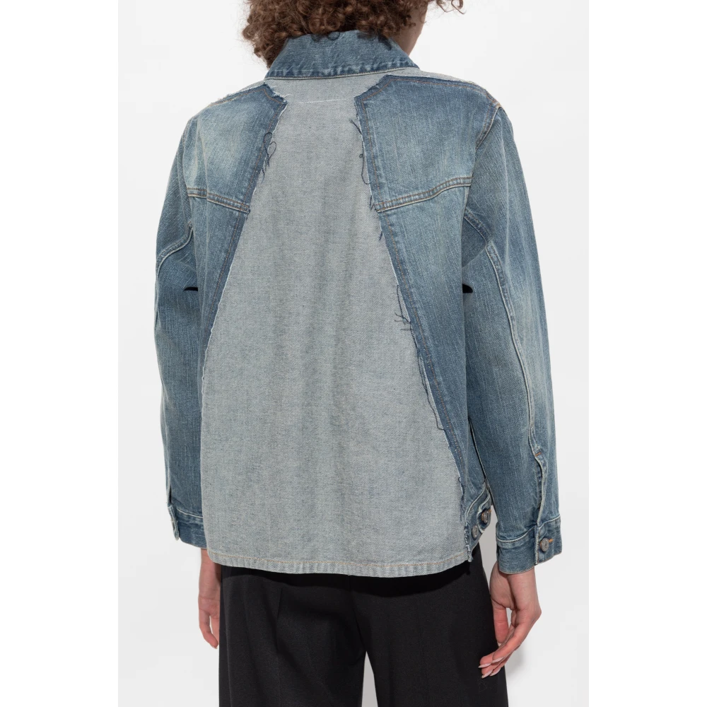 MM6 Maison Margiela Denim Jack Blue Dames