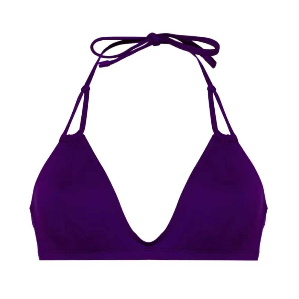 Eres Driehoekige geëmbosseerde bikinitop Purple Dames